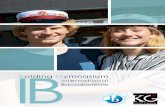 IB - Kolding Gymnasium · THE IB DIPLOMA PROGRAMME is a balanced and intensive course of study. Students choose their subjects from 6 subject groups. A subject may be taken at Standard