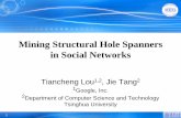 Mining Structural Hole Spanners in Social Networks · 2019-09-16 · 2 Social Networks •>1000 million users •The 3rd largest “Country” in the world •More visitors than Google
