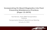 Incorporating On- Board Diagnostics into Fleet Preventive Maintenance - Incorporating...آ  Incorporating