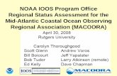 NOAA IOOS Program Office Regional Status Assessment for [RA] · 10/1/2007  · display surge as GIS/aerial photo/satellite image, need info on social and economic impacts, deliver