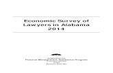 Economic Survey of Lawyers in Alabama · lawyers practice in firms of five lawyers or fewer, based on information on firm size from the bar’s membership database. Respondents from