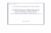 Public Finance Management Assessment: Unity Statemofep-grss.org/.../uploads/2013/...PFMPR-SN-Public.pdf · Based on the Public Expenditure Financial Accountability (PEFA) Framework