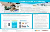 RESEARCH ADVISER - CAUDIT library/Resources and... · Research Adviser is a cloud technology service that research students, academics, research communities, service providers, projects