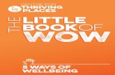 little The book WOw - Centre for Thriving Places · WOW! Chances are that you do lots of things that boost your Ways of Wellbeing already. Just noticing what you’re already doing