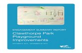 ENGAGEMENT SUMMARY REPORT Clawthorpe Park Playground …Rec... · 2017-09-21 · Clawthorpe Park playground. Bowker Creek Connection • An important contextual piece that has been