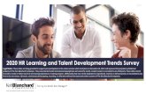 2020 HR Learning and Talent Development Trends Survey 2020 HR Learning and Talent Development Trends