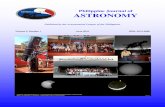 Philippine Journal of ASTRONOMYVolume 2, Number 1 June 2010 Philippine Journal of Astronomy [1] DEPARTMENTS ABOUT THE ALP The Astronomical League of the Philippines, Inc (ALP) was