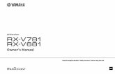 Owner’s Manual · 2019-07-19 · AV Receiver Owner’s Manual Read the supplied booklet “Safety Brochure” before using the unit. EN