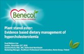 Plant stanol ester: Evidence based dietary management of ...d3hip0cp28w2tg.cloudfront.net/uploads/2016-12/...1.pdf · to other healthy dietary changes 24 Cholesterol-lowering diet