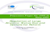 Regulation of Large Airports: Status Quo and Options for Reform · 2018-09-18 · REGULATION OF LARGE AIRPORTS – STATUS QUO AND OPTIONS FOR REFORM Hans-Martin NIEMEIER, University