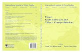 icsum.org.my€¦ · International Journal of China Studies Volume 2 Number 3 December 2011 ISSN 2180-3250 Foreword 551 Articles China’s New Wave of Aggressive Assertiveness in