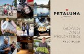 GOALS AND PRIORITIES · 2019-12-08 · 8 PETALUMA GOALS PRIORITIES • Held fall and spring police academy, junior police camp, coffee with a cop, and several town hall meetings.