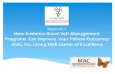 Appendix E How Evidence-Based Self-Management Programs Can Improve … · Management Education (CDSME) programs Training and technical assistance for CDSME evidence-based programs