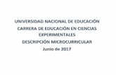 Descripción Micro curricular - UNAE · 2019-12-05 · Las etapas del desarrollo. El desarrollo humano. Visión ecológica (lo biológico, psicológico y lo social). Etapas fundamentales