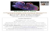 Brains in a Dish - Virginia Tech€¦ · The 2016 Central Virginia Chapter of the Society for Neuroscience Symposium Brains in a Dish Friday, March 25th 2016 9a – 6p at the Jordan
