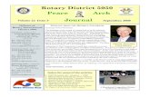 Rotary District 5050 Peace Arch Journal Volume 22 Issue 3 … · 2015-03-03 · Rotary District 5050 Peace Arch Journal Officers of Rotary International District 5050 Governor Chilliwack,