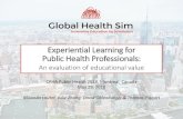 Experiential Learning for Public Health Professionalsph2018.isilive.ca/files/266/Experiential Learning... · Government: Mayor, police, DA, MOH, school principal Experts: Field epidemiologists,