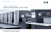 The unique. - Heidelberg...• AirTransfer system for contact-free sheet transport on an air cushion, without marks or scratches • Alcolor® dampening unit with Vario function prevents