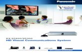 Panasonic HDVC Visual Communications System · 1080i Full HD Video As a premier developer of HD video technologies, Panasonic delivers a dazzling level of realism that bridges oceans