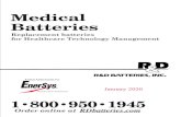 January 2020 - R&D BatteriesDESIGNS FOR VISION 21 DETECTO SCALE 21 DEVILBISS (PULSAIR, SUNRISE MEDICAL) 21 DIGITRON (S.R. INSTRUMENTS) 21 DOLPHIN MEDICAL 21 MEDICAL BATTERIES TABLE