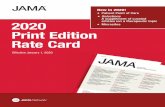 Selections A supplement of curated 2020 • Microsites Print ... · Page 3 JAMA 2020 Print Edition Rate Card Rates 1. Effective Date and Discounts a) Effective Rate Date: January