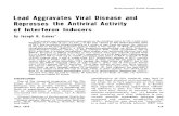 Joseph H. Gainer*...Environmental Health Perspective8 Lead Aggravates Viral Disease and Represses the Antiviral Activity of Interferon Inducers by Joseph H. Gainer* Leadacetatewasadministered