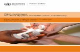 WHO Guidelines on Hand Hygiene in Health Care: a Summary ...€¦ · Encouraging hospitals and health-care facilities to adopt these Guidelines, ... aspects of patient safety. The