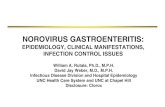 NOROVIRUS GASTROENTERITIS · gastroenteritis could infect inoculated volunteers zIn 1968, CDC investigated an outbreak of vomiting disease in an elementary school in Norwalk OH: 50%