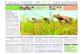 Yangon chief minister seeks solution to squatter issue · 2016-04-26 · Thura U Shwe Mann Page 3 Union Minister for Information receives Indian Ambassador, OECD director Page 2 Myingyan
