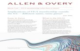 Implications of EEA membership outside the EU …...Norway (together, the EEA EFTA States), the EU Member States (together with the EEA EFTA States, the EEA States) and the EU itself