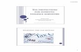 Tax protections for domestic violence survivorss3-us-east-2.amazonaws.com/edaw-webinars/wp... · 1/19/2016 5 “STEALING” TAX BENEFITS Abuser claims victim’s dependents Dependency