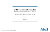 Wednesday, February 18, 2015 Bezons€¦ · 2014 annual results Wednesday, February 18, 2015 Bezons - qualified as estimates under R. AMF 2004-04