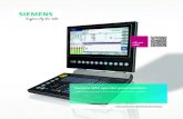 Siemens WKC operator panel solutions · Customized operator panels from Siemens The Siemens plant WKC in Chemnitz as a solution provider offers customized opera-tor panels (cOP) and