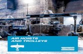 AIR HOISTS AND TROLLEYS - Legori · characteristics are optimised for ease of control. F Main valve. Precision throttle valve for stepless speed control, smooth start-up and outstanding