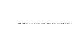 Rental of Residential Property Act - Prince Edward Island · (q) “residential property” means a building in which, and includes land on which, residential premises are situated;