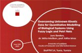Overcoming Unknown Kinetic Data for Quantitative Modelling ...€¦ · Data for Quantitative Modelling of Biological Systems Using Fuzzy Logic and Petri Nets June 23th 2014 Jure Bordon,
