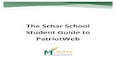 The Schar School Student Guide to PatriotWeb · 2019-05-08 · Please contact your academic advisor if you have questions regarding class registration. To view all Schar School courses,