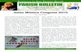 Asian Mission Congress 2019 · 2019-03-03 · Santuario de San Antonio Parish Forbes Park, Makati City Tel. nos.: 843-8830 / 31 Asian Mission Congress 2019 By Luis Rivilla The Franciscan