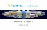 PRICE GUIDElifeforce.net/wp-content/uploads/2020/03/LFI-Price-Guide.pdf · A nitric oxide booster for an active lifestyle. This bioactive blend supports and promotes cardiovascular
