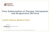 Prior Authorization of Therapy, Chiropractic and ... · chiropractic, massage therapy, and acupuncture, and designed to assist with the submission of patient and provider information