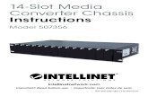 14-Slot Media Converter Chassis Instructions€¦ · media converter, on which the power plug is located. Check the rear of the media converter housing to find out on which side the