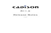 R11.0 Release Notes · 2 ITandFactory GmbH CADISON R11.0 Release Notes Table of Contents CADISON R11.0 Release Notes 3 Administration and Objectmodel 4 Installation 4 Administration