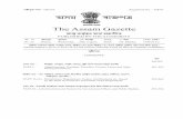 Gazet - Assam · Department's letter No.FSB.139/2017/142 dtd. 18-01-2018 is hereby regularized with APSC (Limitation of Functions) Regulation, 1951 in respect of Shri Anil Kr, Bora