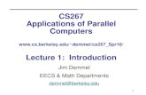 CS267 Applications of Parallel Computers · 01/19/2016 CS267 - Lecture 1 3 Units of Measure •High Performance Computing (HPC) units are:-Flop: floating point operation, usually