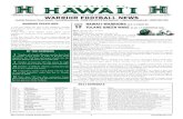 WARRIOR STORYLINES GAME HAWAI‘I WARRIORS (5-6, 3-4 …...2011 Hawai‘i Football Weekly Release 1 HawaiiAthletics.com 2011 SCHEDULE Date Opponent Result/Time TV Series Notes Sept.