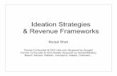 Ideation Strategies & Revenue Frameworksamplify.la/docs/munjal-shah.pdf · If Symmetric business - right away or the COGS will kill you When Do I Focus on Revenue? If Asymmetric with