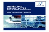NOVEL G12 ETHOXYLATES - Microsoft... · NOVEL Gfi1 Ethoxylates – New Guerbet Surfactants Technical Product Data 3.6 Surface Tension and Critical Micelle Concentration When adding