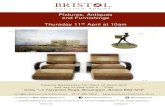 Pictures, Antiques and Furnishings Thursday 11 April at 10am · Pictures, Antiques Viewing Wednesday Live Bidding at @BristolAuctionRooms @BristolSaleroom