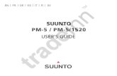 PM5 PM5 1520 cover · INSTRUMENT BODY COVER FOR SUUNTO KB-14 AND PM-5 .....16. 4 PM-5/1520 OPTICAL HEIGHT METER Suunto Height Meter PM-5/1520 is an instrument for measuring heights,