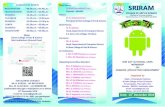 SCHEDULE OF EVENTS REGISTRATION :08.30a.m.–09.30a.m ...sriramcas.edu.in/.../uploads/2018/11/sairamcas-cse-android-worksho… · ONE DAY NATIONAL LEVEL WORKSHOP ON ANDROID APPLICATION